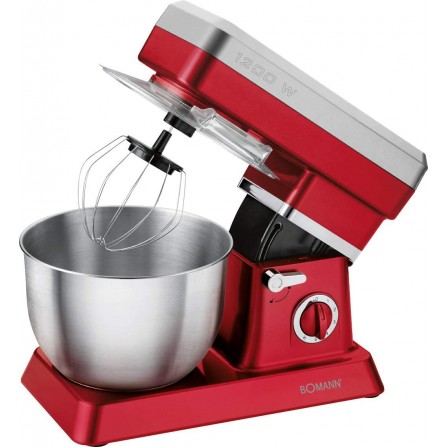 Robot Pétrin BOMANN Professionnel - 1200 Watts - 6,3 Litres - Rouge (KM398 CB_R) 2