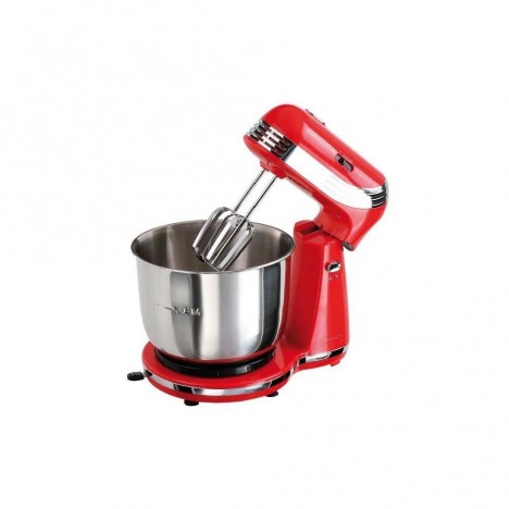 Robot Pétrin DOMOCLIP - 250 Watts - 3 Litres - Rouge (DOP137R)