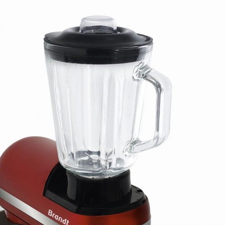 Robot Pétrin BRANDT Multifonction - 650 Watts - 4 Litres - Rouge (KM650BR) 2