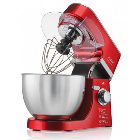 Robot Pétrin ARZUM - 3 En 1 - 1000 Watts - 4.5 Litres - Rouge (AR1069)