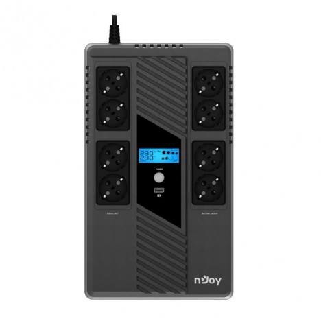 Onduleur NJOY Token 800 In-Line 800VA/480W - Noir Onduleur NJOY Token 800 In-Line 800VA/480W - Noir