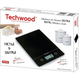 Balance de Cuisine TECHWOOD 5 KG - Noir (TPA-526) Balance de Cuisine TECHWOOD 5 KG - Noir (TPA-526)