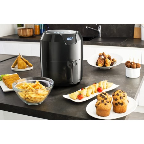 Friteuse MOULINEX EASY FRY Digital 1500 Watts - 8 Fonctions - Noir (EZ401810) Friteuse MOULINEX EASY FRY Digital 1500 Watts - 8 Fonctions - Noir (EZ401810)