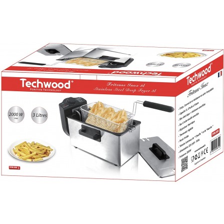 Friteuse TECHWOOD 2000 Watts - 3 Litres - Inox (TFR-300A) 2