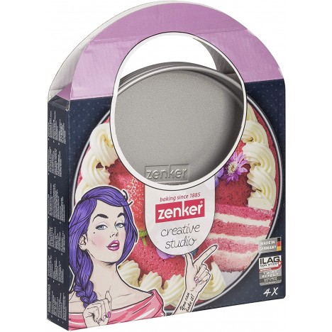 Set de 4 Moules à Gâteau ZENKER Ø18 x... Set de 4 Moules à Gâteau ZENKER Ø18 x...