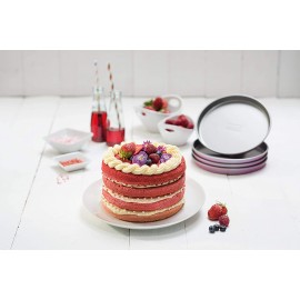 Set de 4 Moules à Gâteau ZENKER Ø18 x 1,8 Cm - Rose (7470) Set de 4 Moules à Gâteau ZENKER Ø18 x 1,8 Cm - Rose (7470)