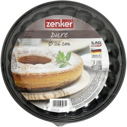 Moule à Charnière ZENKER 26 CM Pure - 2 Fonds - Noir (3967) 2