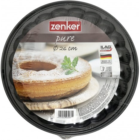 Moule à Charnière ZENKER 26 CM Pure - 2 Fonds - Noir (3967) Moule à Charnière ZENKER 26 CM Pure - 2 Fonds - Noir (3967)