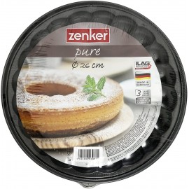 Moule à Charnière ZENKER 26 CM Pure - 2 Fonds - Noir (3967) Moule à Charnière ZENKER 26 CM Pure - 2 Fonds - Noir (3967)