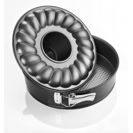 Moule à Gâteau ZENKER 24 Cm Pure - 2 Fonds - Noir (3966)