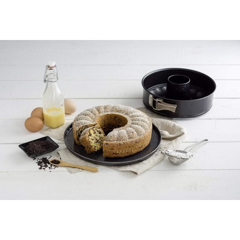 Moule à Gâteau ZENKER 28 Cm Pure - 2 Fonds - Noir (3968)