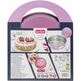 Moule à Gâteau ZENKER 26 Cm - Fonds Plat + 2 Motifs - Rose (7478) Moule à Gâteau ZENKER 26 Cm - Fonds Plat + 2 Motifs - Rose (7478)