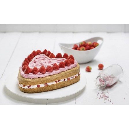 Moule à Gâteau ZENKER Forme de Cœur 27 CM - Rose (7472) 2