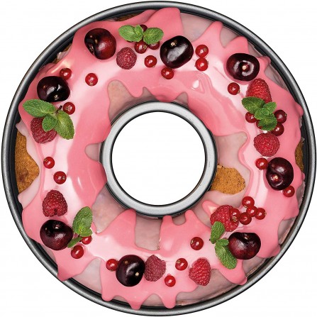 Moule à Savarin ZENKER Forme Rond 28 CM - Rose (7471) 2