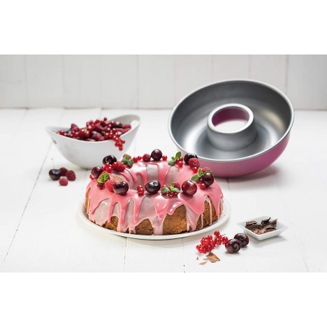 Moule à Savarin ZENKER Forme Rond 28 CM - Rose (7471) Moule à Savarin ZENKER Forme Rond 28 CM - Rose (7471)
