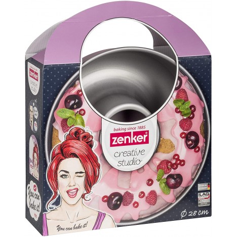 Moule à Savarin ZENKER Forme Rond 28 CM - Rose (7471) Moule à Savarin ZENKER Forme Rond 28 CM - Rose (7471)