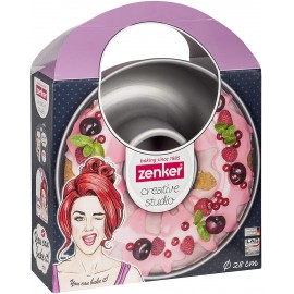 Moule à Savarin ZENKER Forme Rond 28 CM - Rose (7471) Moule à Savarin ZENKER Forme Rond 28 CM - Rose (7471)