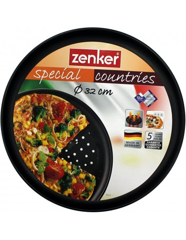 Moule à Pizza ZENKER 32 CM Perforé - Noir (7511) Moule à Pizza ZENKER 32 CM Perforé - Noir (7511)
