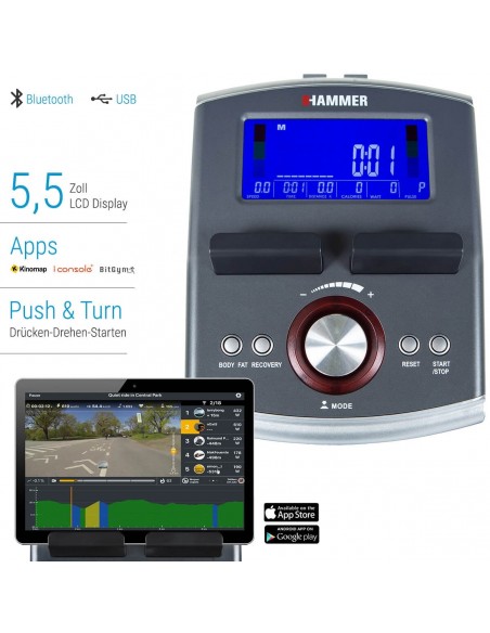 Vélo Semi Allongé HAMMER - Confort Motion BT (4858)