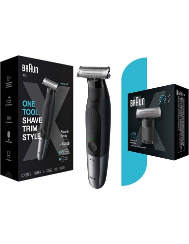 Lame de Rechange BRAUN Pour Rasoir-Tondeuse Serie X - Noir (XT10) Lame de Rechange BRAUN Pour Rasoir-Tondeuse Serie X - Noir (XT10)