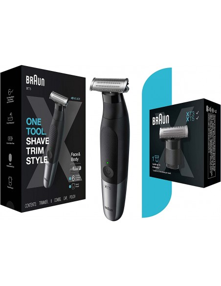 Lame de Rechange BRAUN Pour Rasoir-Tondeuse Serie X - Noir (XT10) Lame de Rechange BRAUN Pour Rasoir-Tondeuse Serie X - Noir (XT10)