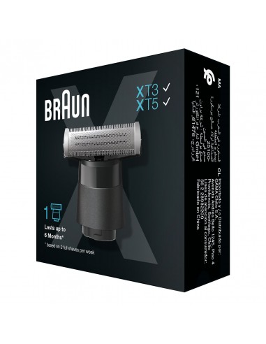 Lame de Rechange BRAUN Pour Rasoir-Tondeuse Serie X - Noir (XT10) Lame de Rechange BRAUN Pour Rasoir-Tondeuse Serie X - Noir (XT10)