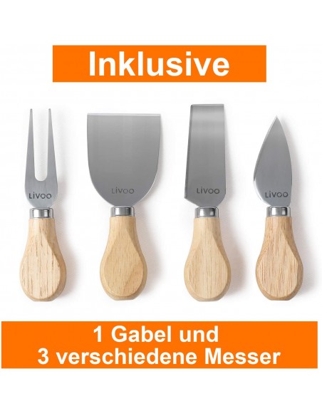 Plateau à Fromage LIVOO Pivotant - Bois (MEN28)