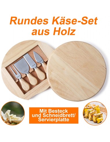 Plateau à Fromage LIVOO Pivotant - Bois (MEN28)