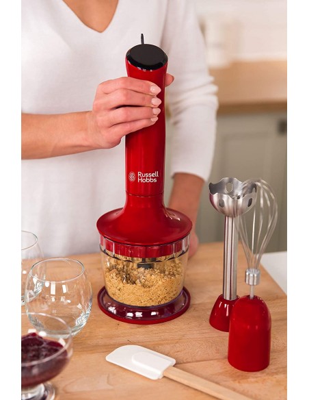 Mixeur 3en1 RUSSELL HOBBS 500 Watts - Rouge (24700-56)