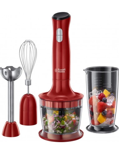 Mixeur 3en1 RUSSELL HOBBS 500 Watts - Rouge (24700-56)