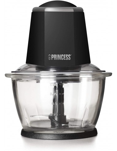 Mini Hachoir PRINCESS Smart Chopper 300 Watt - 1 Litre - Noir (221010) Mini Hachoir PRINCESS Smart Chopper 300 Watt - 1 Litre - Noir (221010)