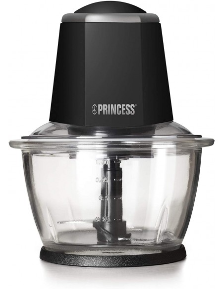 Mini Hachoir PRINCESS Smart Chopper 300 Watt - 1 Litre - Noir (221010) Mini Hachoir PRINCESS Smart Chopper 300 Watt - 1 Litre - Noir (221010)
