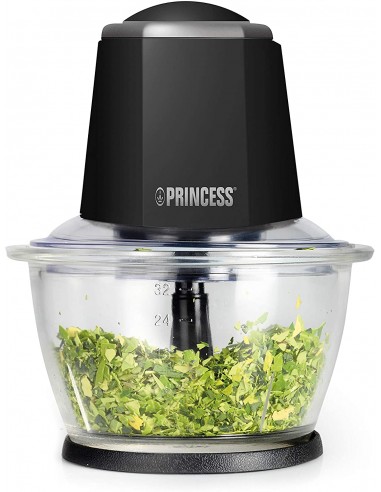 Mini Hachoir PRINCESS Smart Chopper 300 Watt - 1 Litre - Noir (221010) Mini Hachoir PRINCESS Smart Chopper 300 Watt - 1 Litre - Noir (221010)