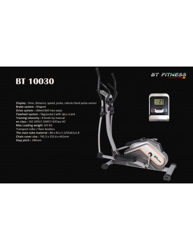 Vélo Elliptique BT FITNESS 120 KG -... Vélo Elliptique BT FITNESS 120 KG -...