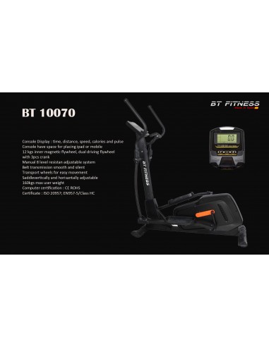 Vélo Elliptique BT FITNESS 160 KG -... Vélo Elliptique BT FITNESS 160 KG -...