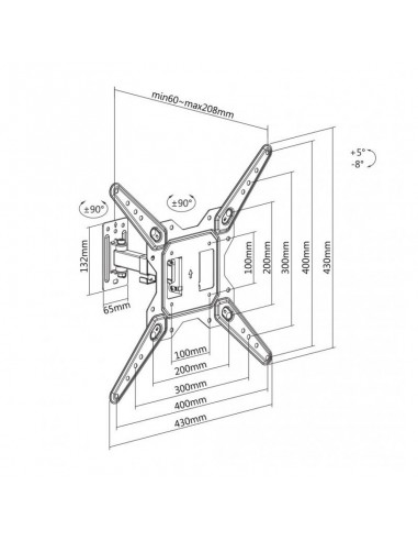 Support Pour Téléviseurs SBOX LCD-441 Support Pour Téléviseurs SBOX LCD-441