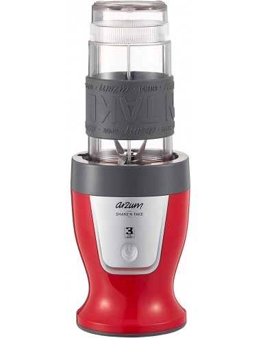 Blender ARZUM Shake'take 300 Watts - 0.57 L - Rouge (AR1032RED) Blender ARZUM Shake'take 300 Watts - 0.57 L - Rouge (AR1032RED)