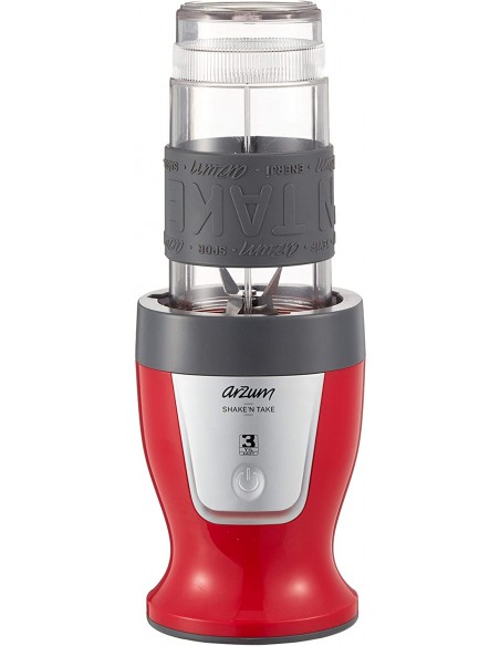 Blender ARZUM Shake'take 300 Watts - 0.57 L - Rouge (AR1032RED) Blender ARZUM Shake'take 300 Watts - 0.57 L - Rouge (AR1032RED)