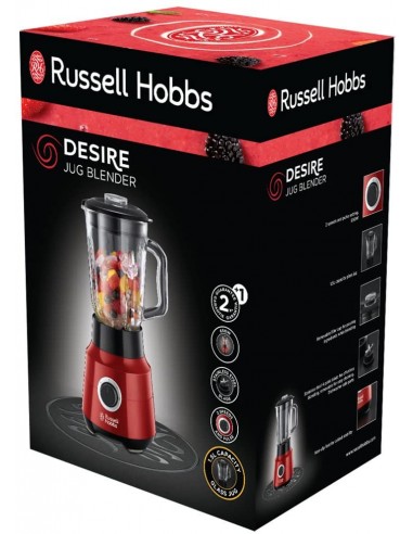 Blender RUSSELL HOBBS - 650 Watts - 1,5 Litres - Rouge (24720-56)