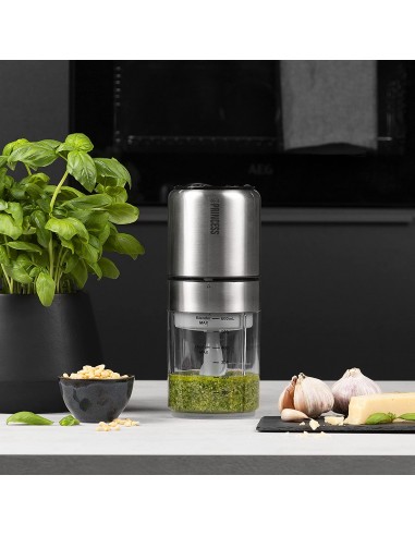Mini Blender-Hachoir PRINCESS 0,5 Litres 350 Watts - Inox/Brossé (221080) Mini Blender-Hachoir PRINCESS 0,5 Litres 350 Watts - Inox/Brossé (221080)