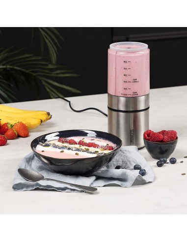 Mini Blender-Hachoir PRINCESS 0,5 Litres 350 Watts - Inox/Brossé (221080) Mini Blender-Hachoir PRINCESS 0,5 Litres 350 Watts - Inox/Brossé (221080)