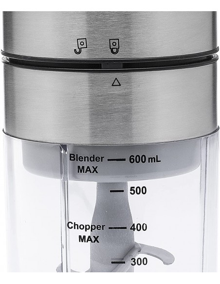Mini Blender-Hachoir PRINCESS 0,5 Litres 350 Watts - Inox/Brossé (221080) Mini Blender-Hachoir PRINCESS 0,5 Litres 350 Watts - Inox/Brossé (221080)