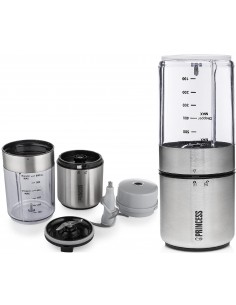 Mini Blender-Hachoir PRINCESS 0,5 Litres 350 Watts - Inox/Brossé (221080)