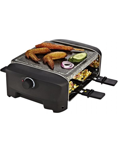 Appareil à Raclette PRINCESS 4 Stone Grill Party - 1600 Watts - Noir (162810) Appareil à Raclette PRINCESS 4 Stone Grill Party - 1600 Watts - Noir (162810)