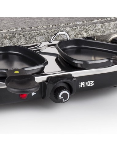 Appareils à Raclette PRINCESS 8 Poêlons 2en1 - 1200 Watts - Noir Appareils à Raclette PRINCESS 8 Poêlons 2en1 - 1200 Watts - Noir