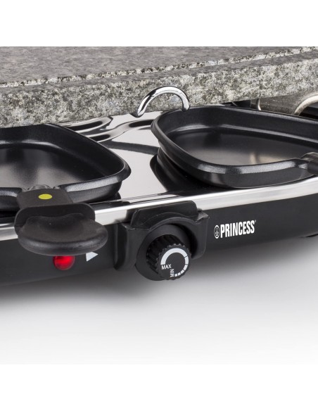 Appareils à Raclette PRINCESS 8 Poêlons 2en1 - 1200 Watts - Noir Appareils à Raclette PRINCESS 8 Poêlons 2en1 - 1200 Watts - Noir