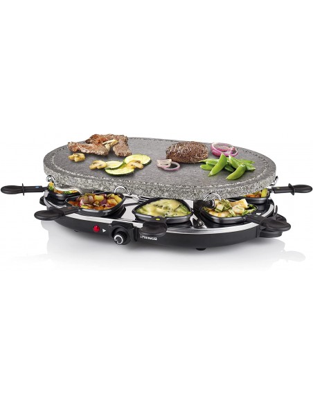 Appareils à Raclette PRINCESS 8 Poêlons 2en1 - 1200 Watts - Noir Appareils à Raclette PRINCESS 8 Poêlons 2en1 - 1200 Watts - Noir