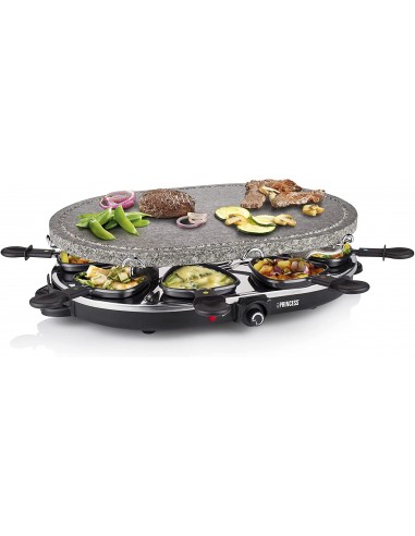 Appareils à Raclette PRINCESS 8 Poêlons 2en1 - 1200 Watts - Noir Appareils à Raclette PRINCESS 8 Poêlons 2en1 - 1200 Watts - Noir