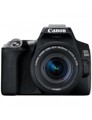 Appareil photo Reflex Canon EOS 250D 4K + EF 18-55mm IS STM - Noir prix tunisie