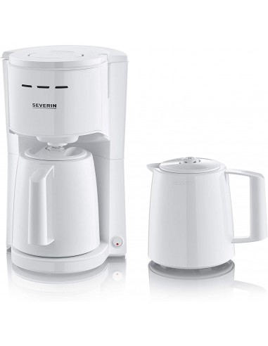 Cafetière Isotherme SEVERIN - 1000 Watts 1 Litre - Blanc Cafetière Isotherme SEVERIN - 1000 Watts 1 Litre - Blanc